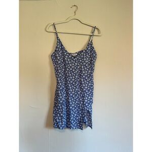 NWT Reformation Blue Floral Mini Dress, Size M
